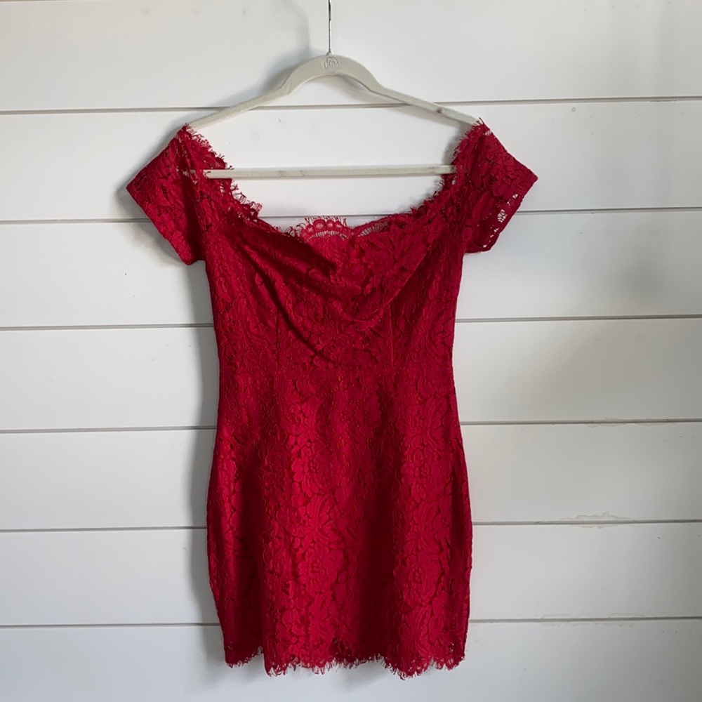 Sexy red dress